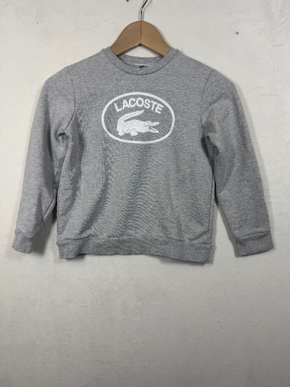 Lacoste Gray Logo Crewneck Sweatshirt